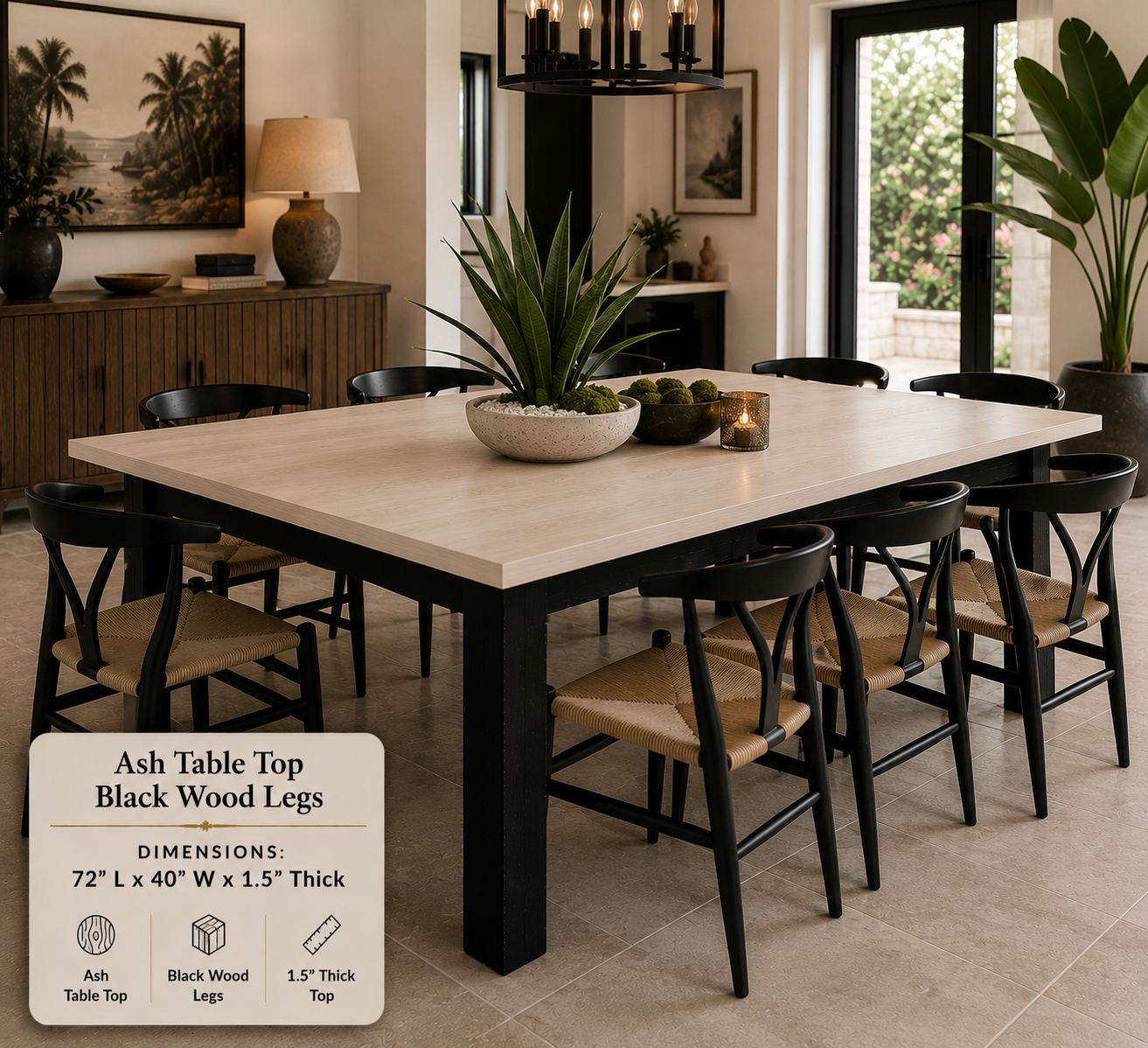 Custom Dining Room, Living Room or Kitchen Tables