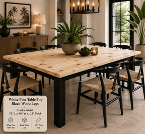 Custom Dining Room, Living Room or Kitchen Tables