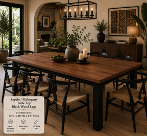 Custom Dining Room, Living Room or Kitchen Tables