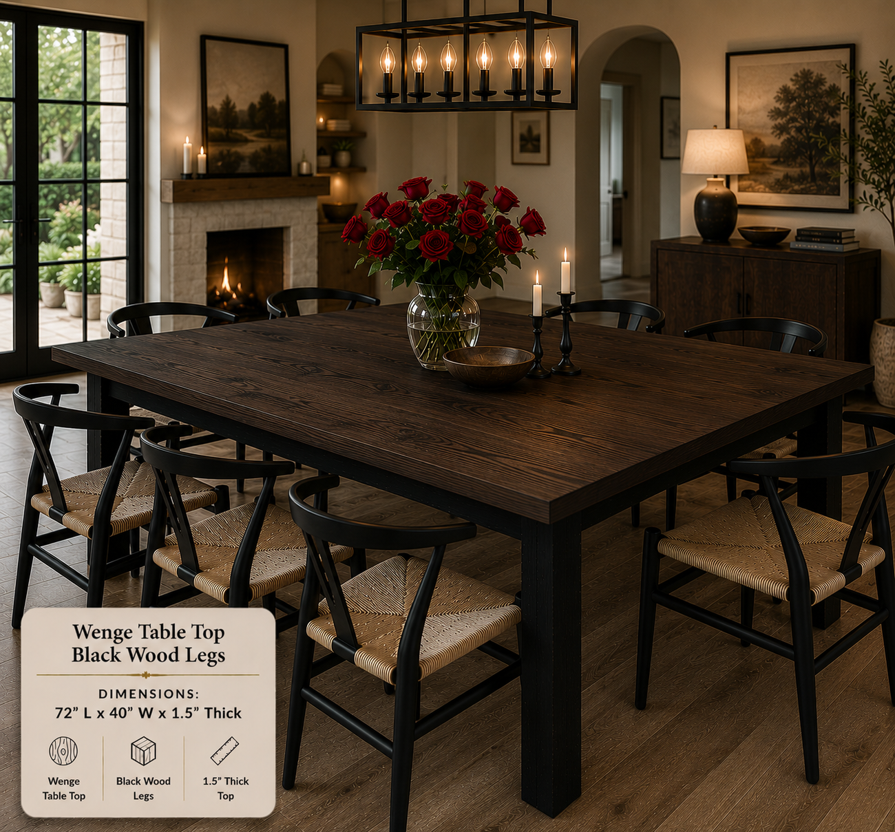 Custom Dining Room, Living Room or Kitchen Tables