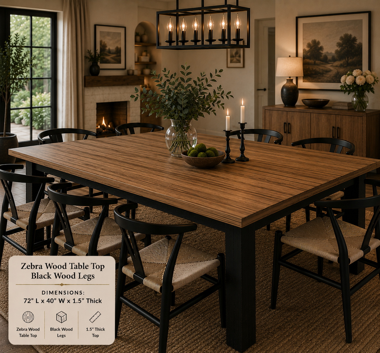 Custom Dining Room, Living Room or Kitchen Tables