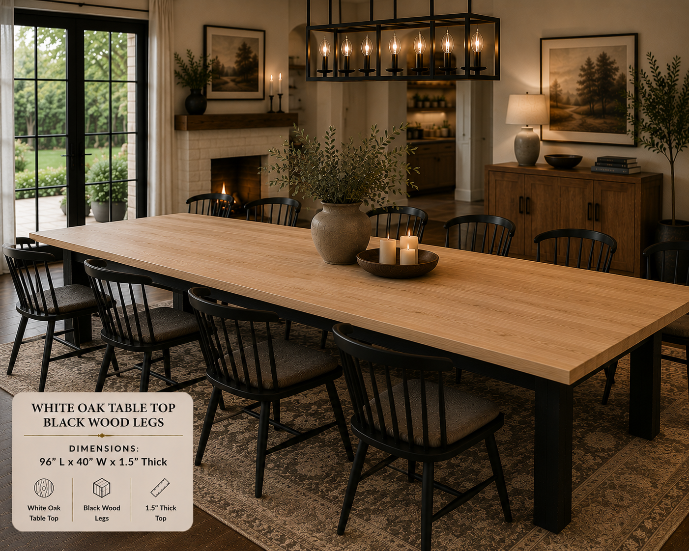 Custom Dining Room, Living Room or Kitchen Tables