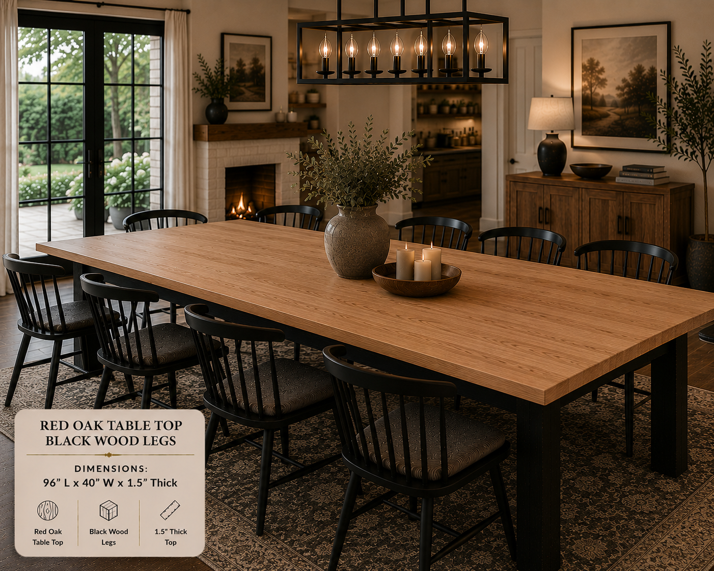 Custom Dining Room, Living Room or Kitchen Tables