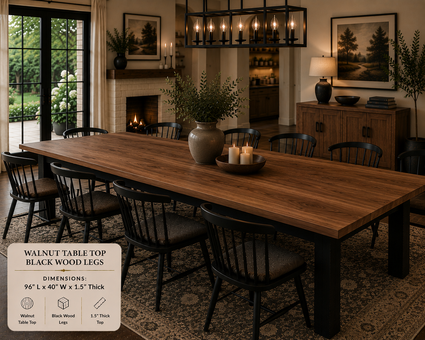 Custom Dining Room, Living Room or Kitchen Tables