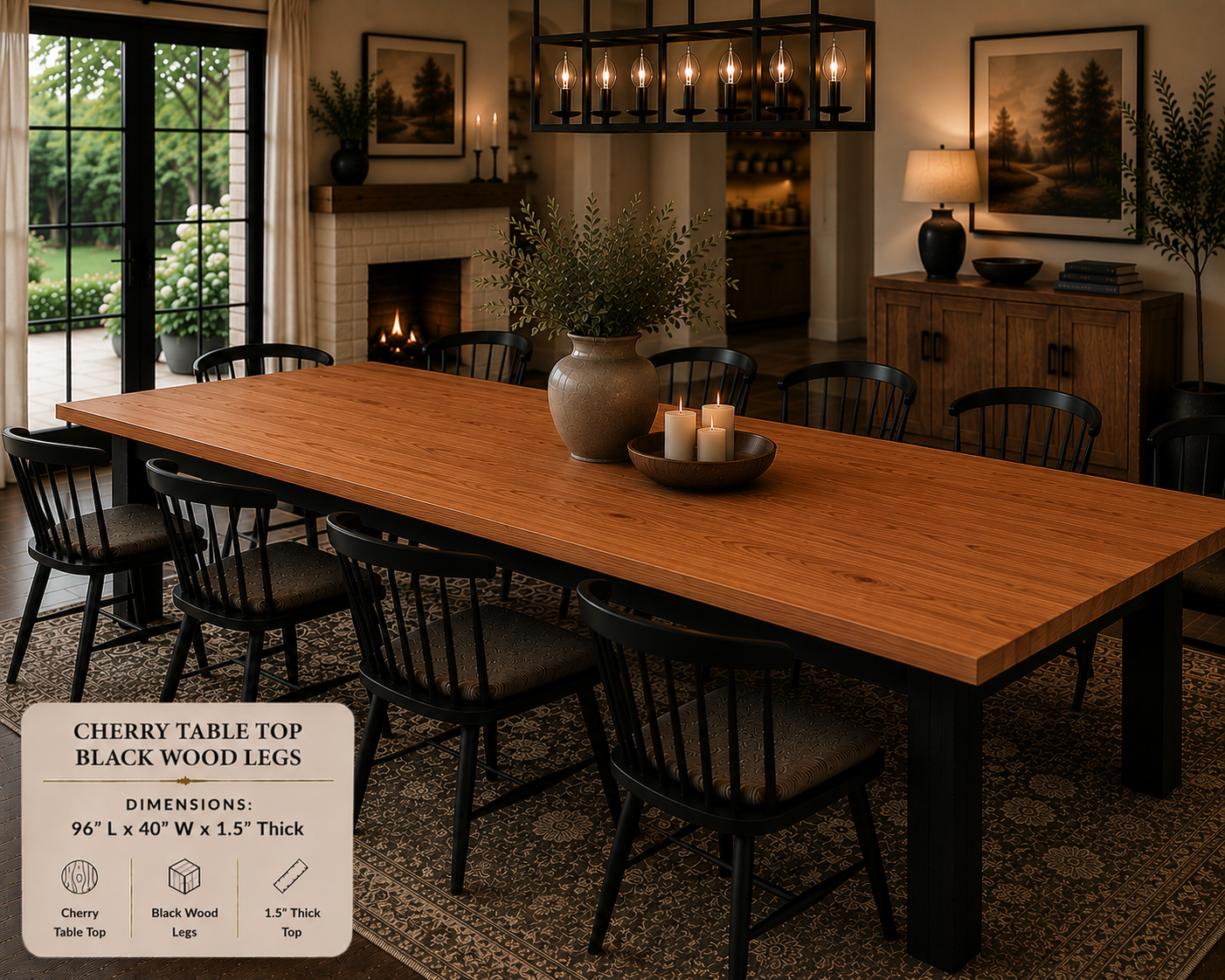 Custom Dining Room, Living Room or Kitchen Tables