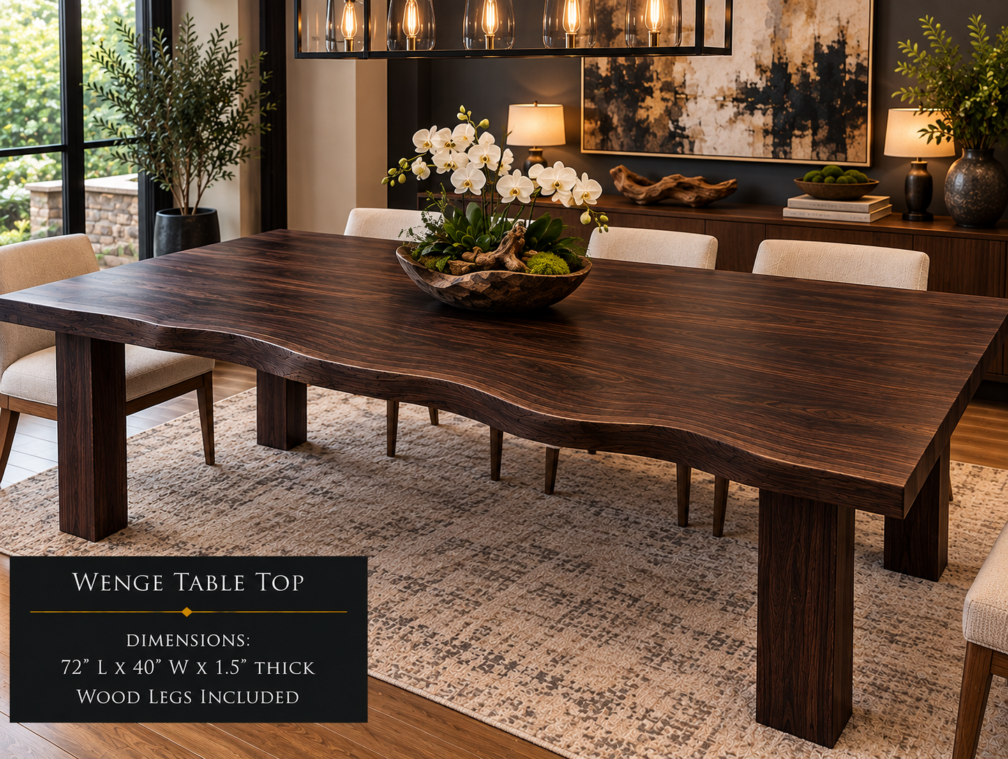 Custom Dining Room, Living Room or Kitchen Tables (Live Edge)