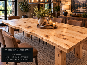 Custom Dining Room, Living Room or Kitchen Tables (Live Edge)