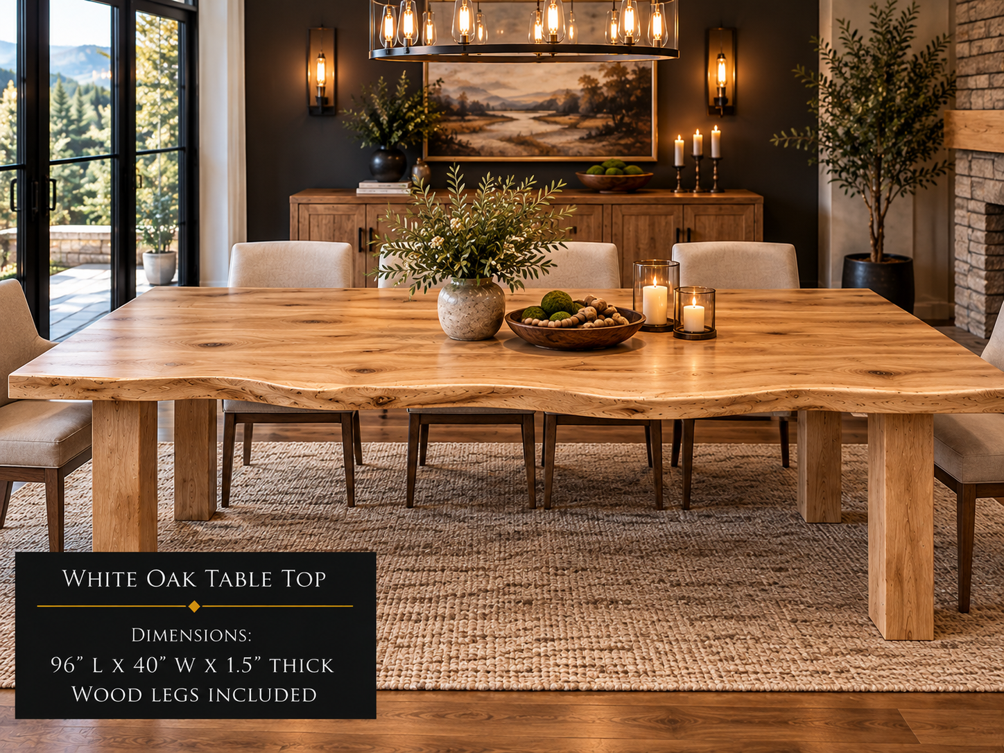 Custom Dining Room, Living Room or Kitchen Tables (Live Edge)