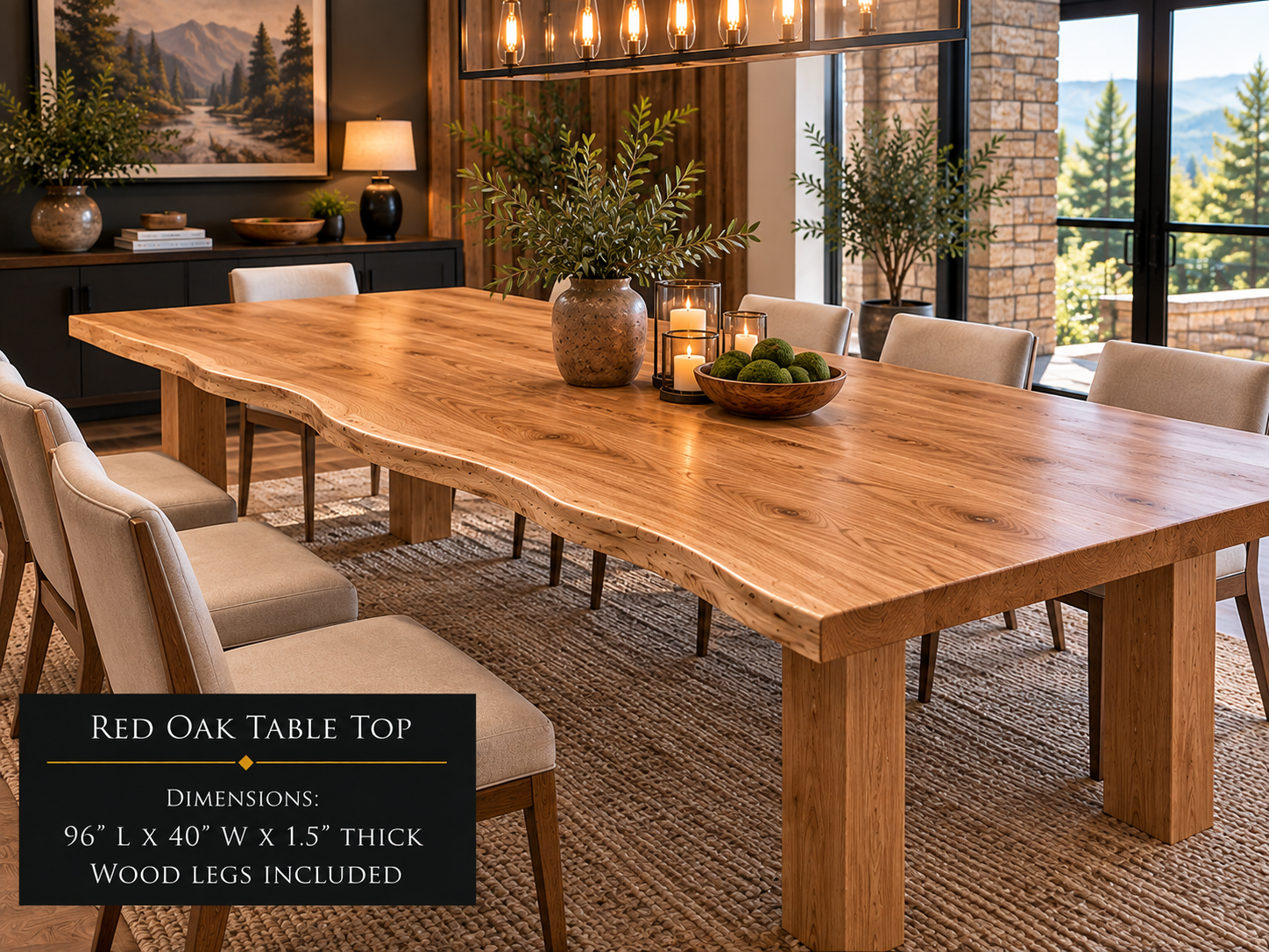 Custom Dining Room, Living Room or Kitchen Tables (Live Edge)