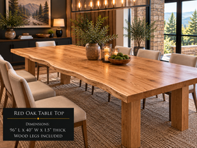 Custom Dining Room, Living Room or Kitchen Tables (Live Edge)