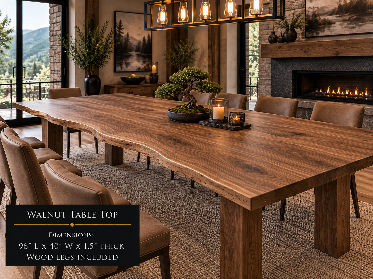 Custom Dining Room, Living Room or Kitchen Tables (Live Edge)