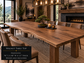 Custom Dining Room, Living Room or Kitchen Tables (Live Edge)