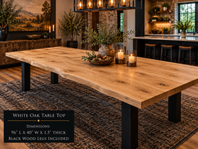 Custom Dining Room, Living Room or Kitchen Tables (Live Edge)