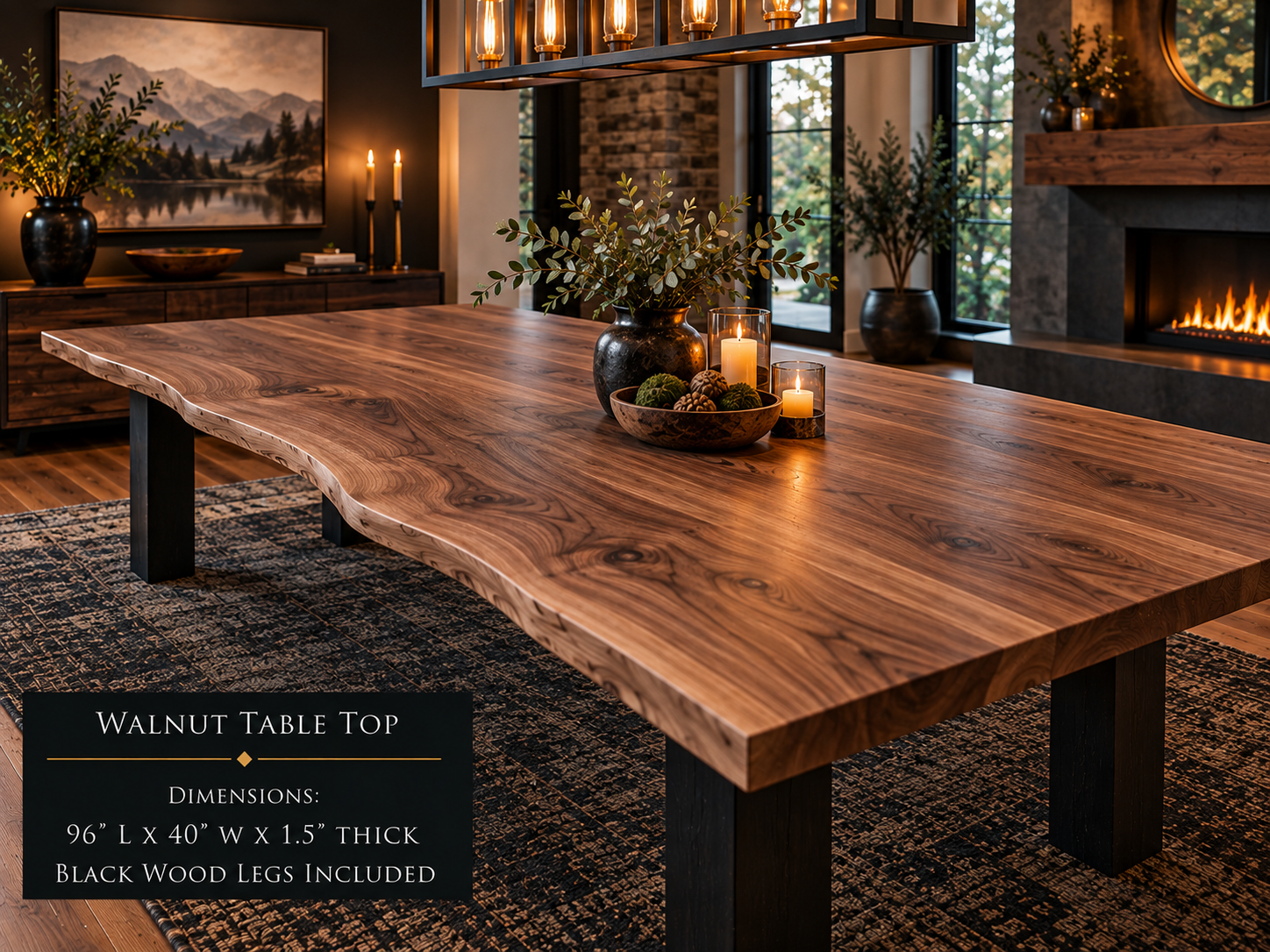Custom Dining Room, Living Room or Kitchen Tables (Live Edge)