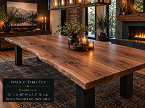 Custom Dining Room, Living Room or Kitchen Tables (Live Edge)