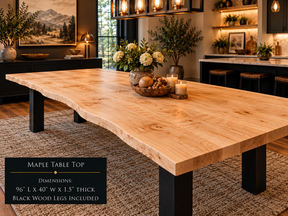 Custom Dining Room, Living Room or Kitchen Tables (Live Edge)