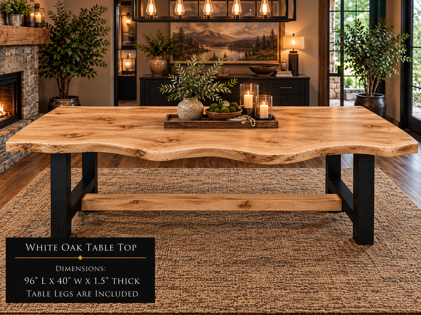 Custom Dining Room, Living Room or Kitchen Tables (Live Edge)