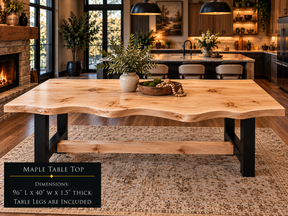 Custom Dining Room, Living Room or Kitchen Tables (Live Edge)