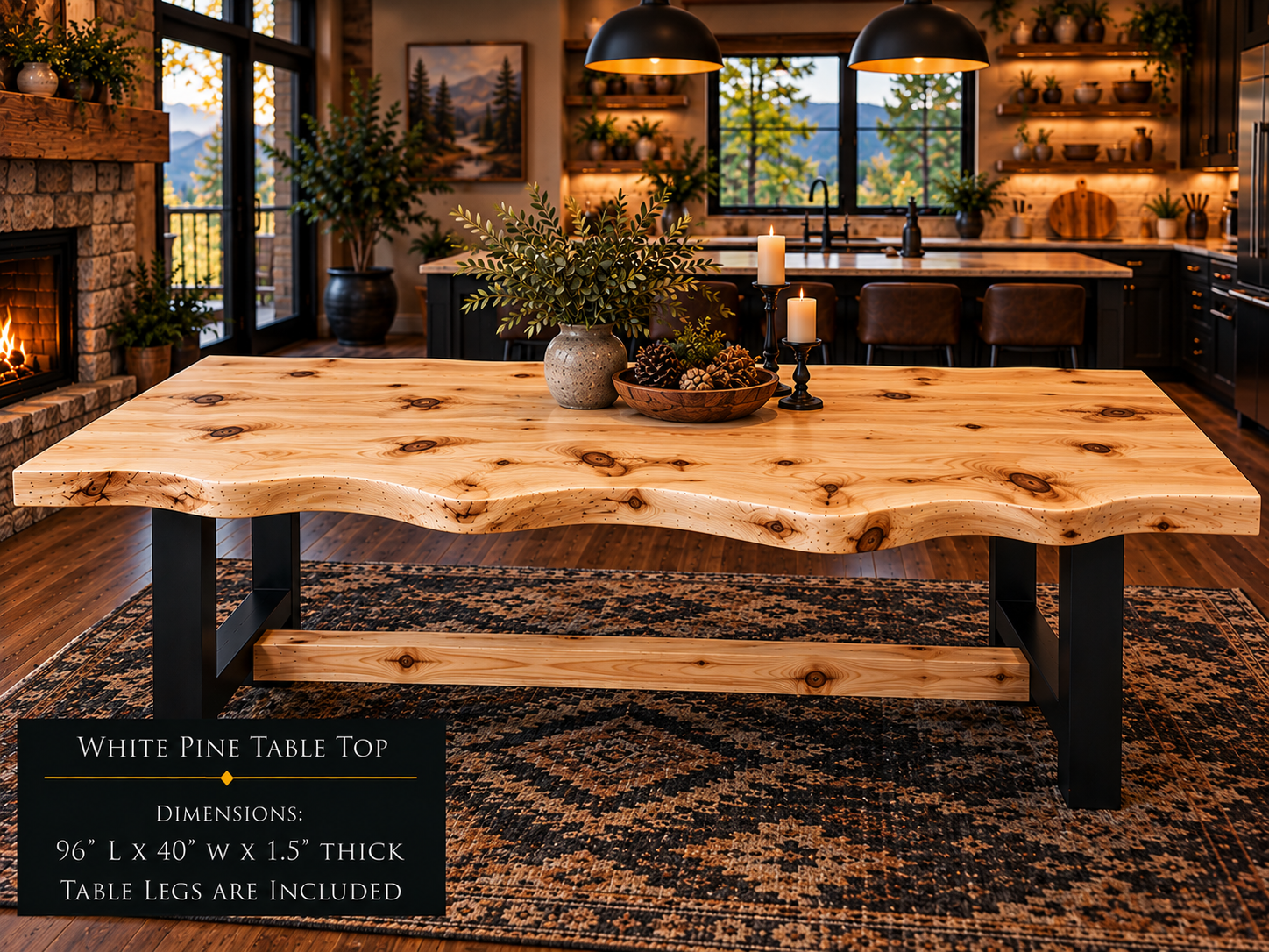 Custom Dining Room, Living Room or Kitchen Tables (Live Edge)