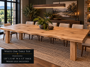Custom Dining Room, Living Room or Kitchen Tables (Live Edge)