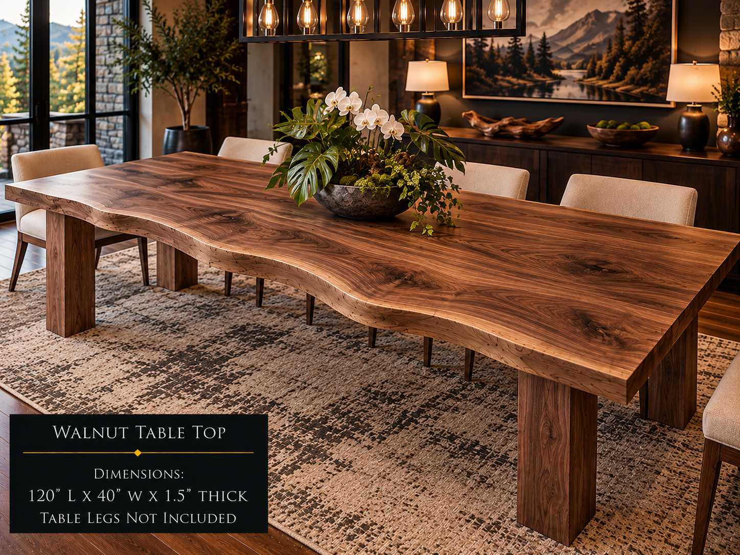 Custom Dining Room, Living Room or Kitchen Tables (Live Edge)