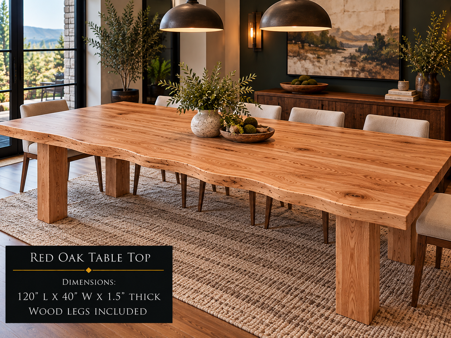 Custom Dining Room, Living Room or Kitchen Tables (Live Edge)