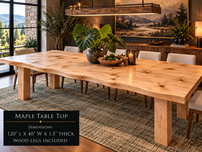 Custom Dining Room, Living Room or Kitchen Tables (Live Edge)