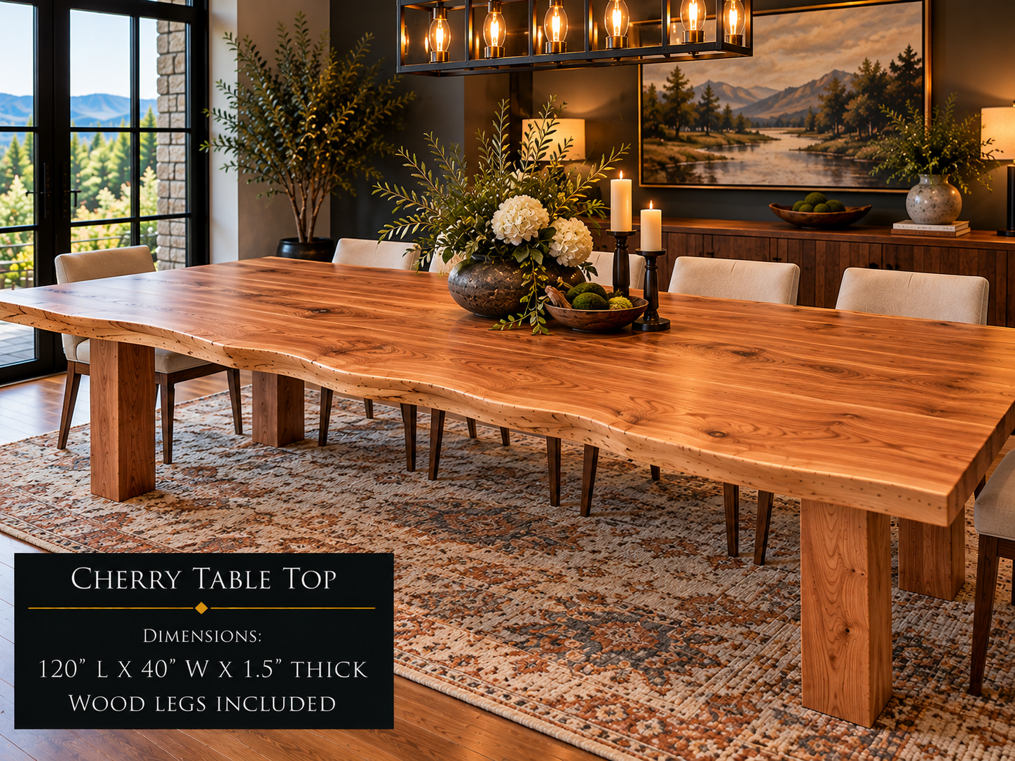 Custom Dining Room, Living Room or Kitchen Tables (Live Edge)