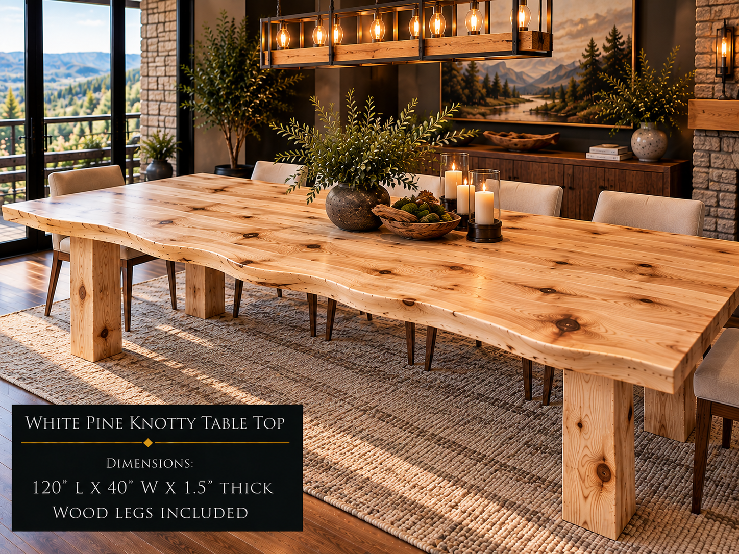 Custom Dining Room, Living Room or Kitchen Tables (Live Edge)