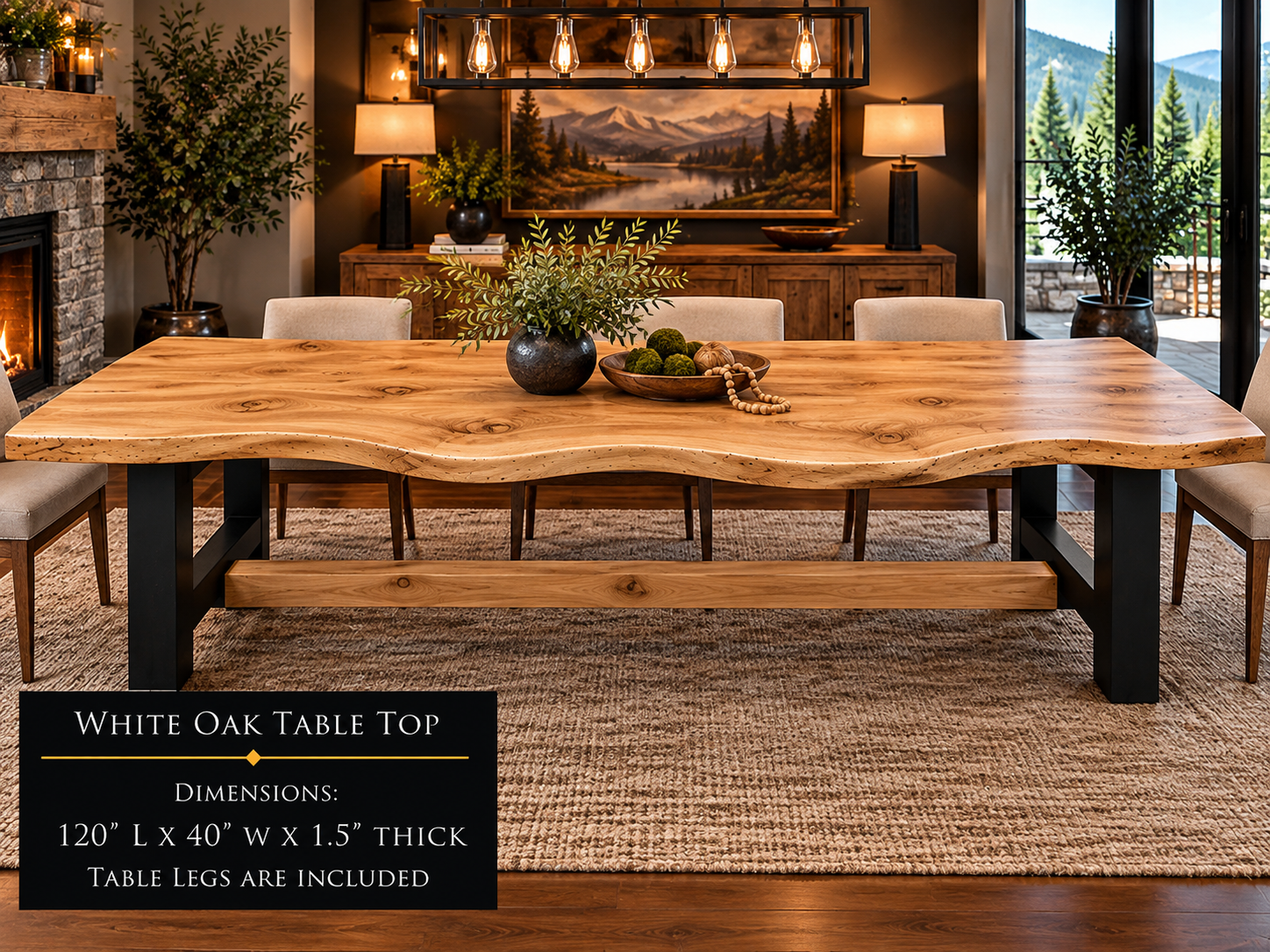 Custom Dining Room, Living Room or Kitchen Tables (Live Edge)