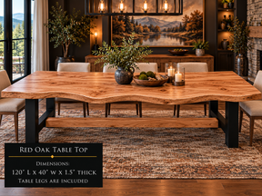 Custom Dining Room, Living Room or Kitchen Tables (Live Edge)