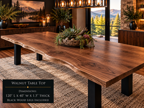 Custom Dining Room, Living Room or Kitchen Tables (Live Edge)