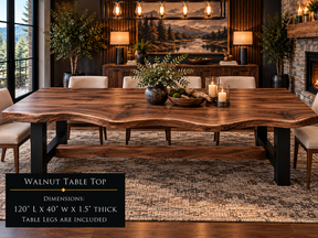 Custom Dining Room, Living Room or Kitchen Tables (Live Edge)