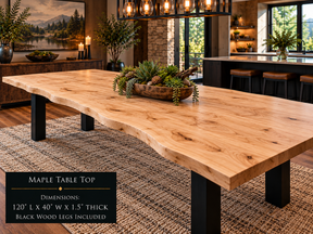 Custom Dining Room, Living Room or Kitchen Tables (Live Edge)