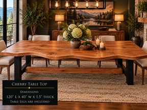 Custom Dining Room, Living Room or Kitchen Tables (Live Edge)
