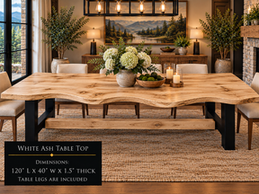 Custom Dining Room, Living Room or Kitchen Tables (Live Edge)