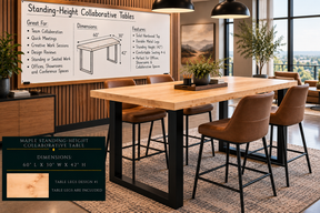 Standing-Height Collaborative Tables