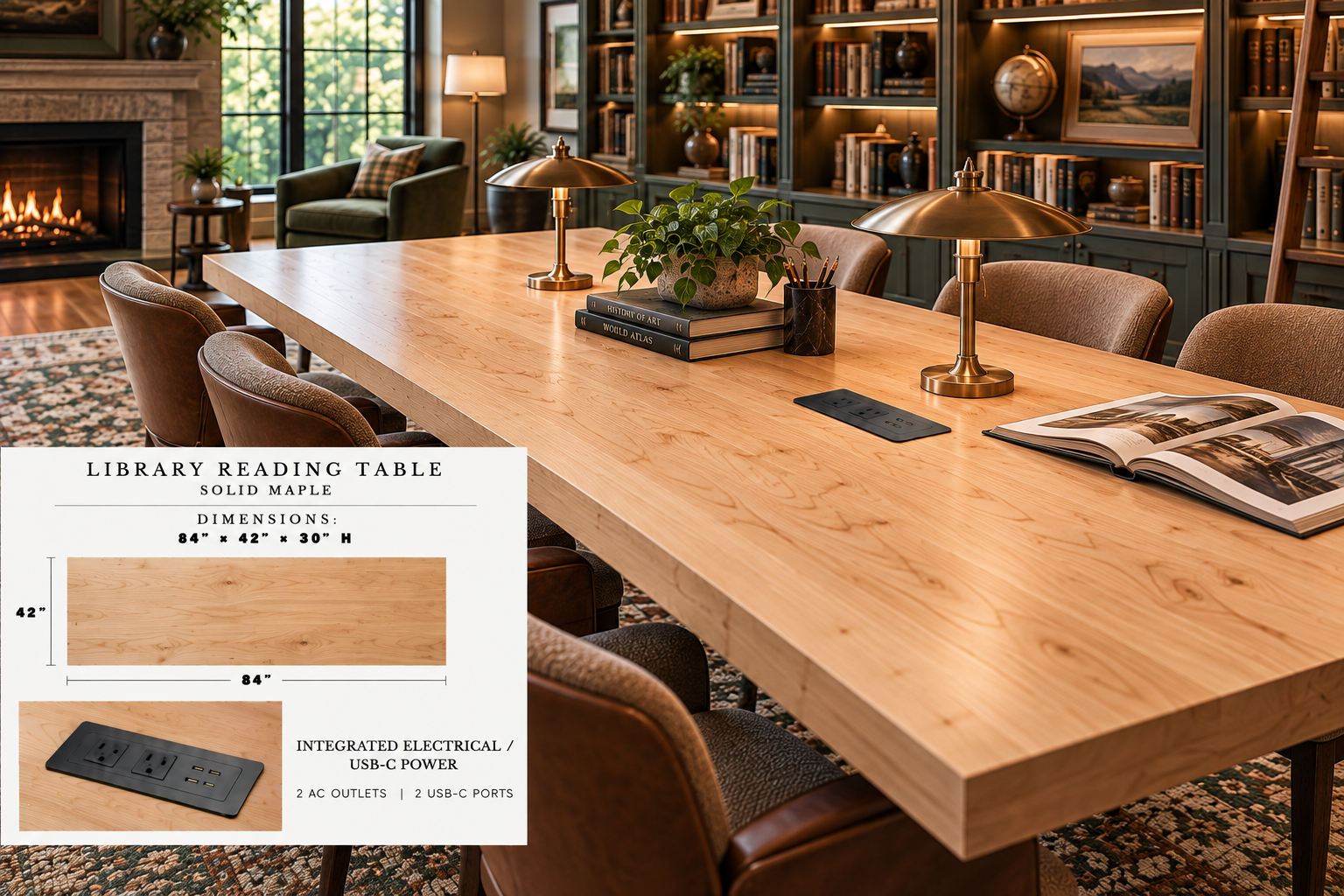 Library Reading Tables