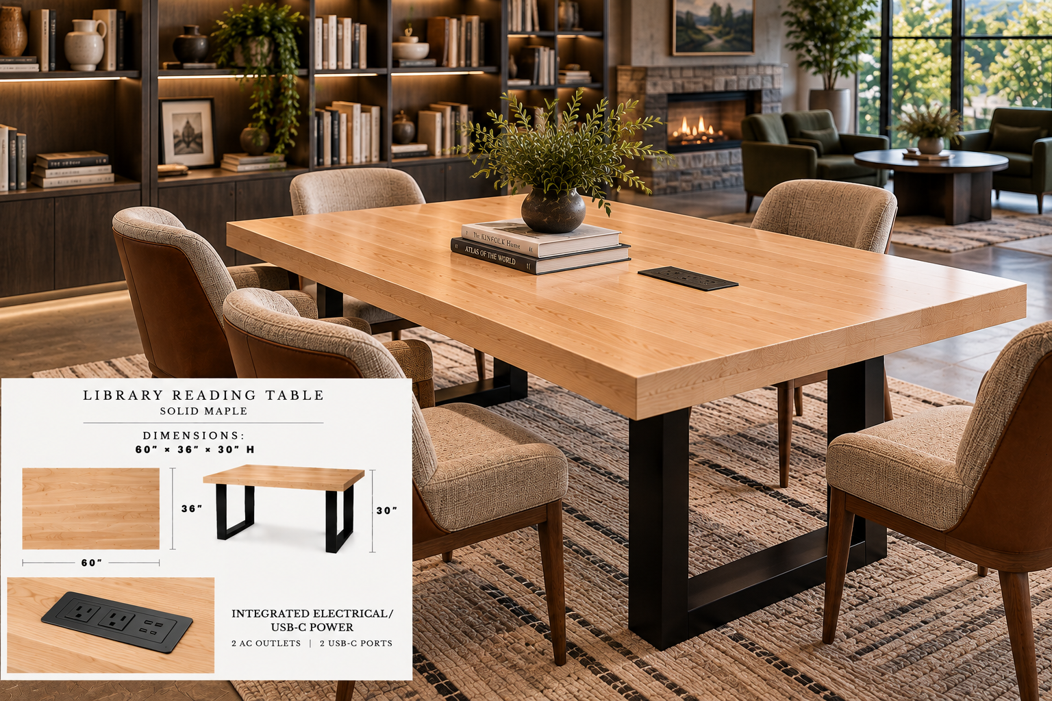 Library Reading Tables