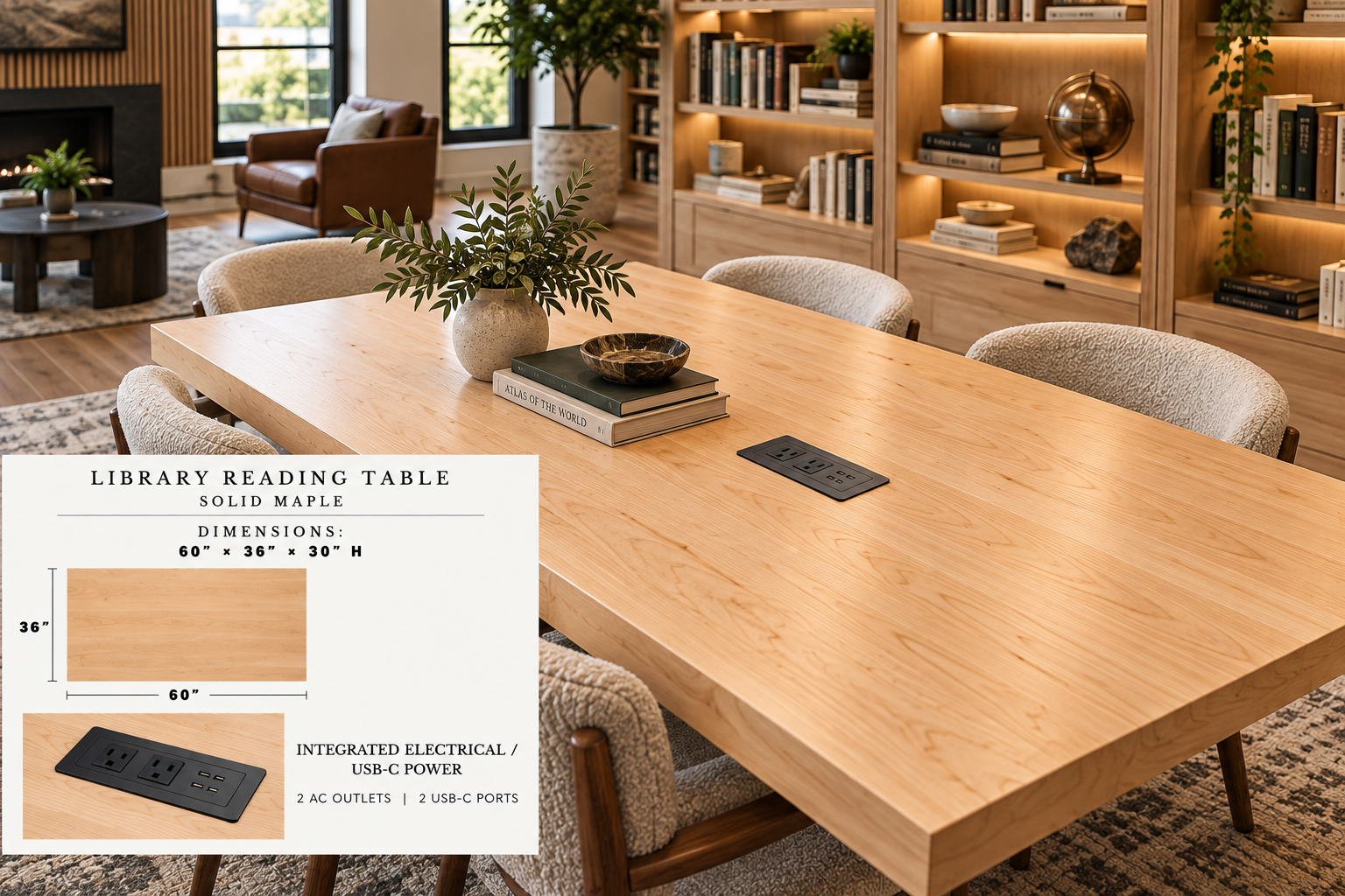 Library Reading Tables