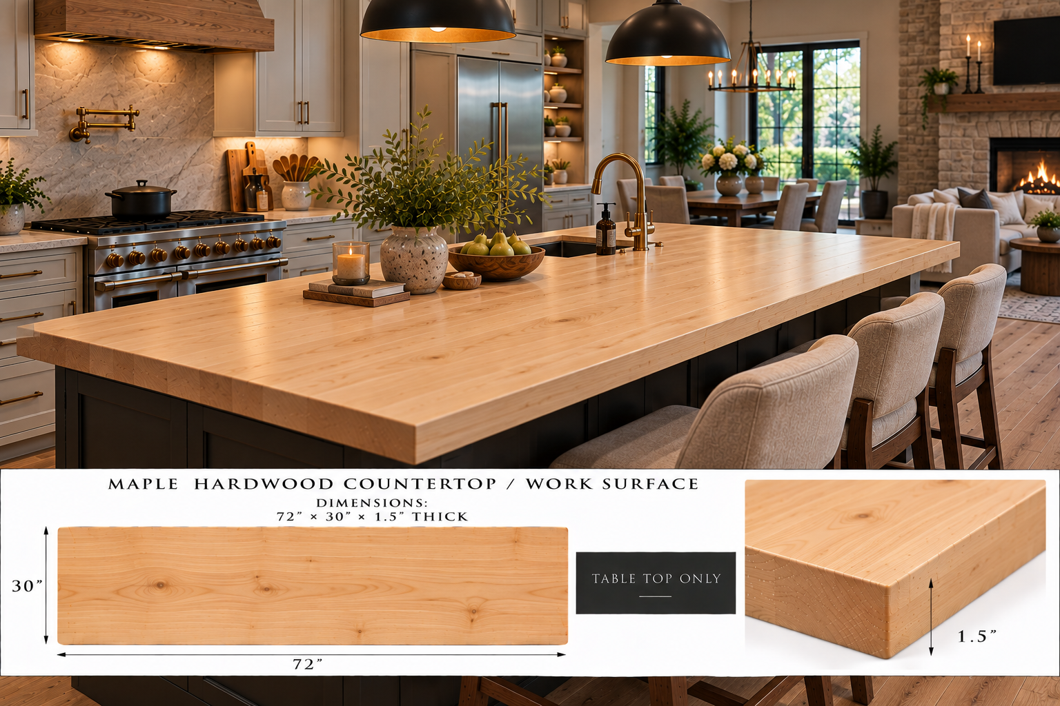 Hardwood Countertops / Work Surfaces