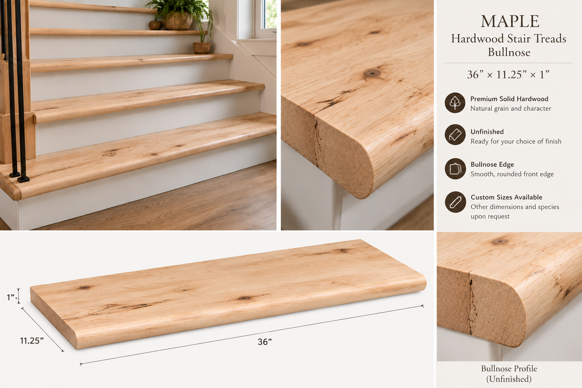 Hardwood Stair Treads Not Finished