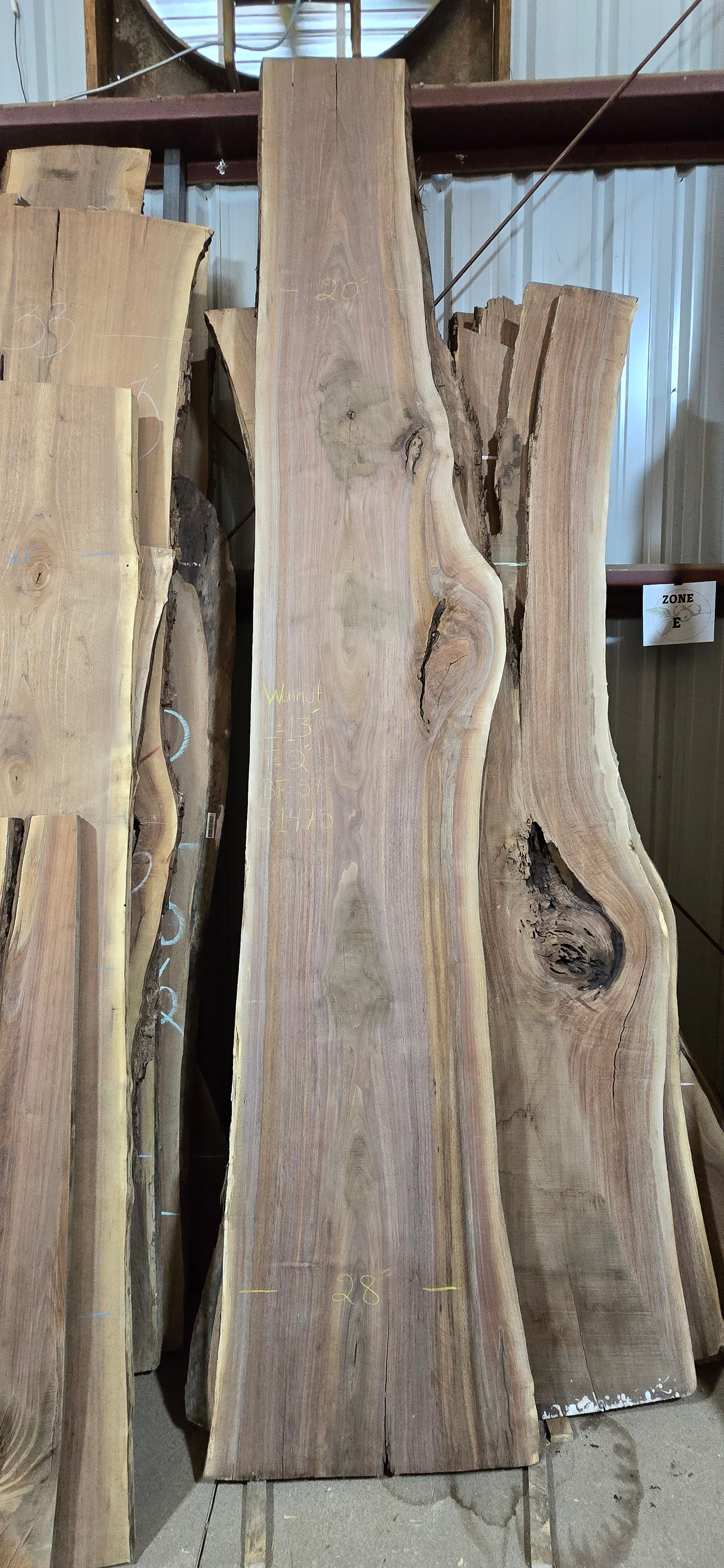 Walnut Slabs 8/4- 1-100