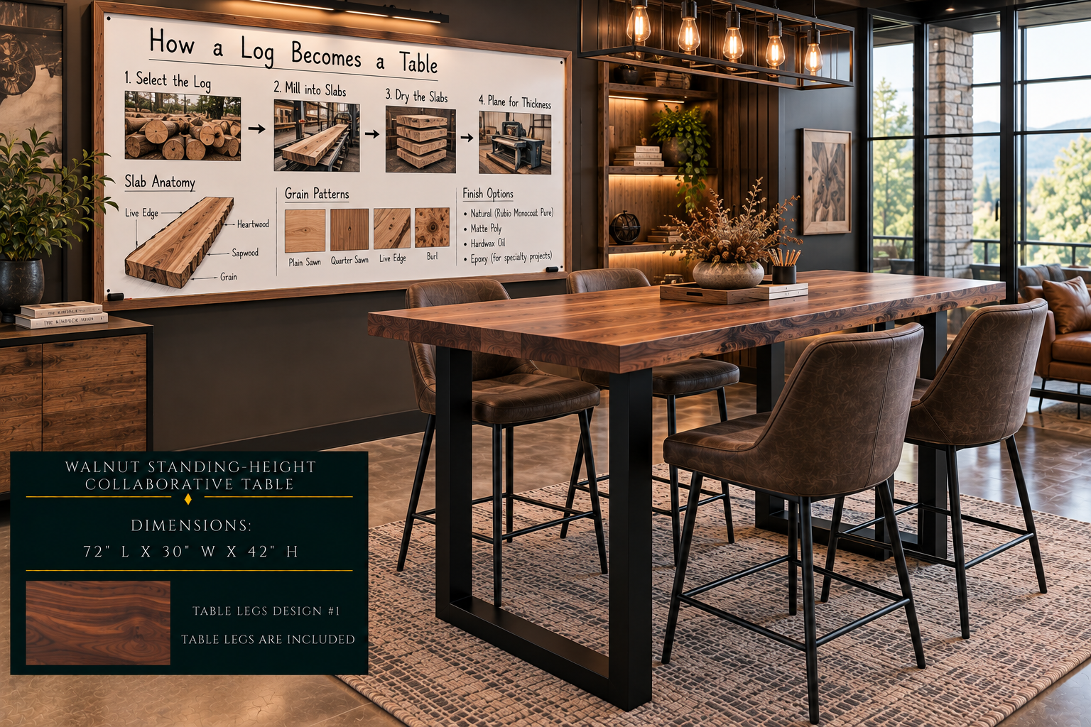 Standing-Height Collaborative Tables