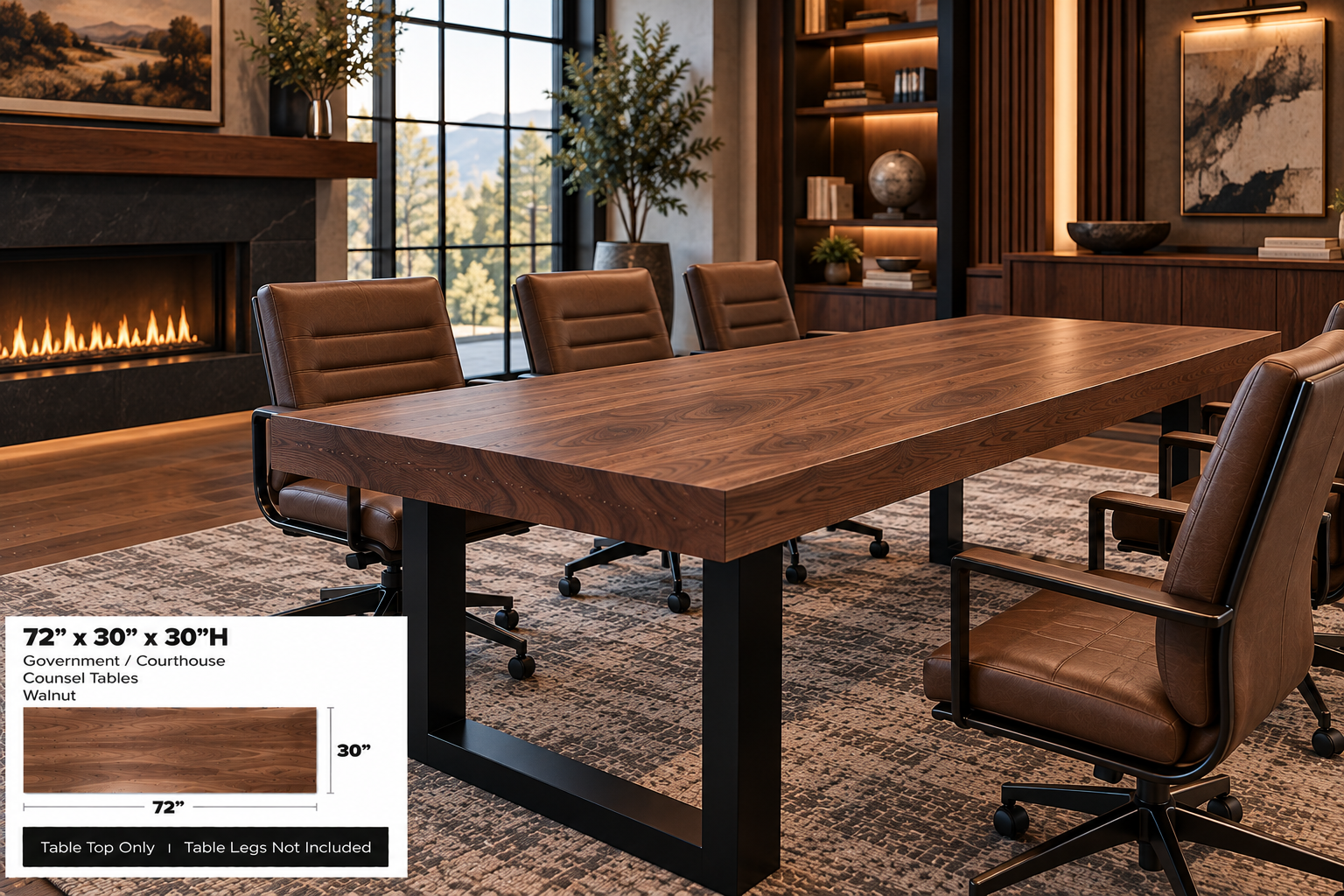 Government / Courthouse Counsel Tables