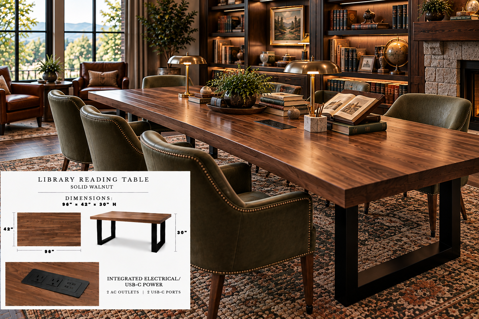 Library Reading Tables
