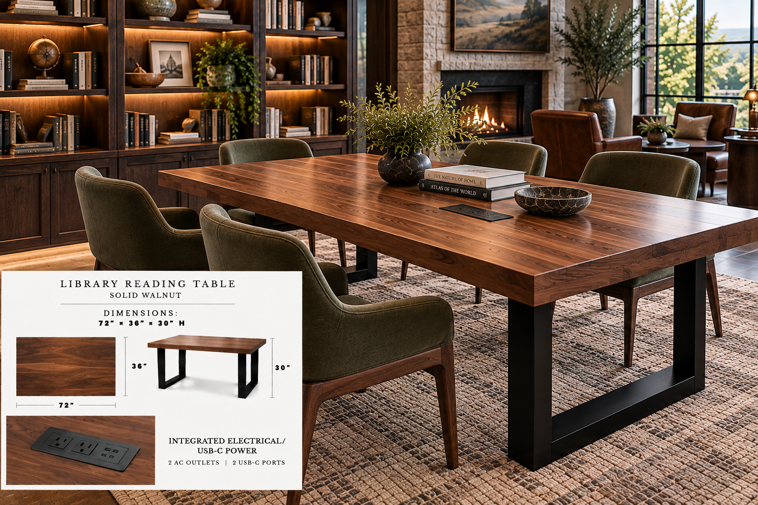 Library Reading Tables