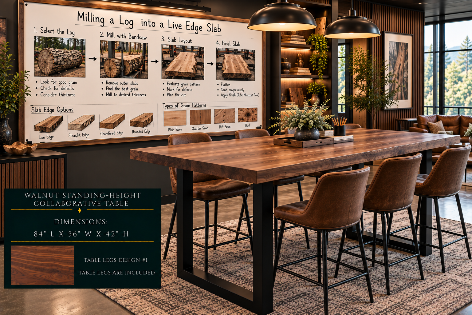 Standing-Height Collaborative Tables