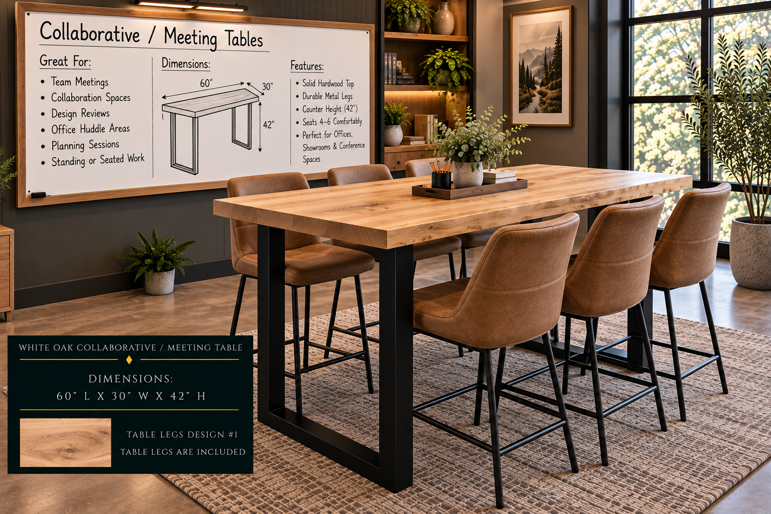 Standing-Height Collaborative Tables