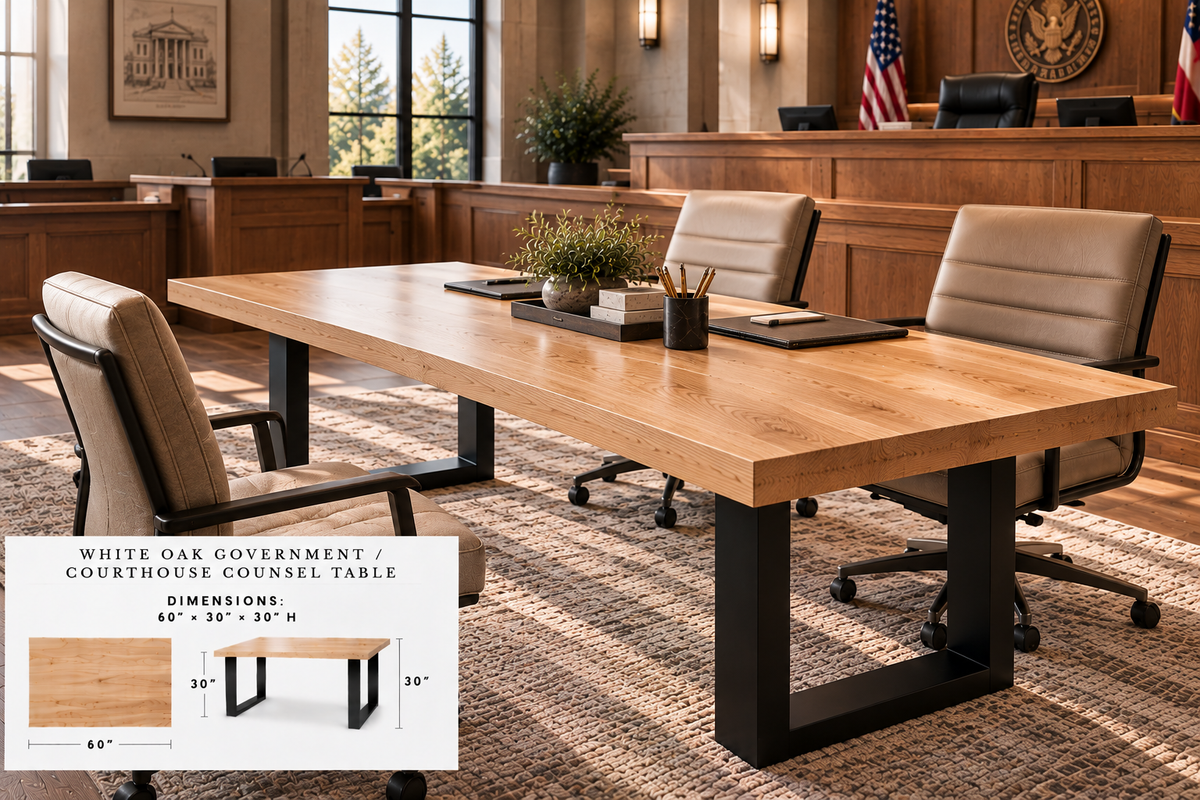 Government / Courthouse Counsel Tables